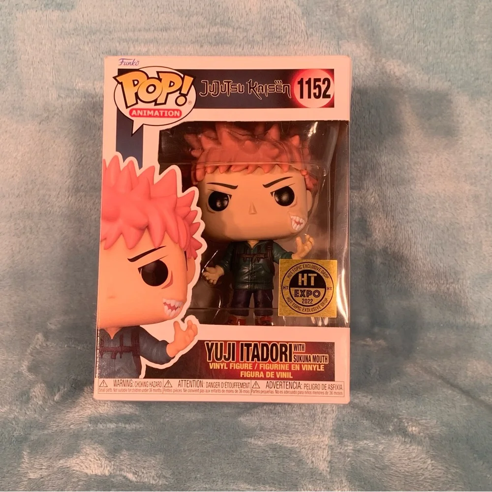 Funko POP Jujutsu Kaisen Yuji Itadori #1152 with Sukuna Mouth HT Expo Exclusive - Picture 2 of 7